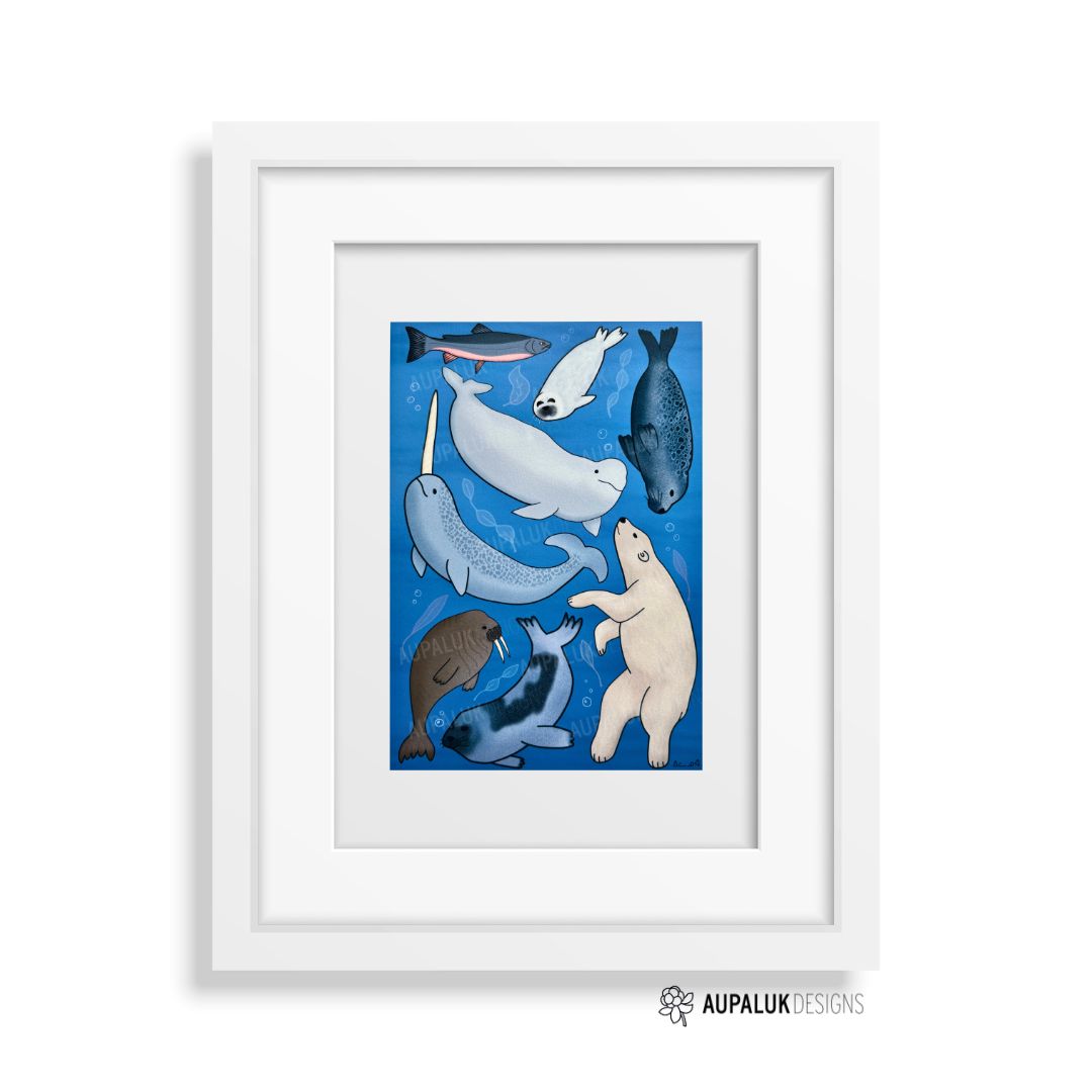 5x7 Art Print - Arctic Sea Animals