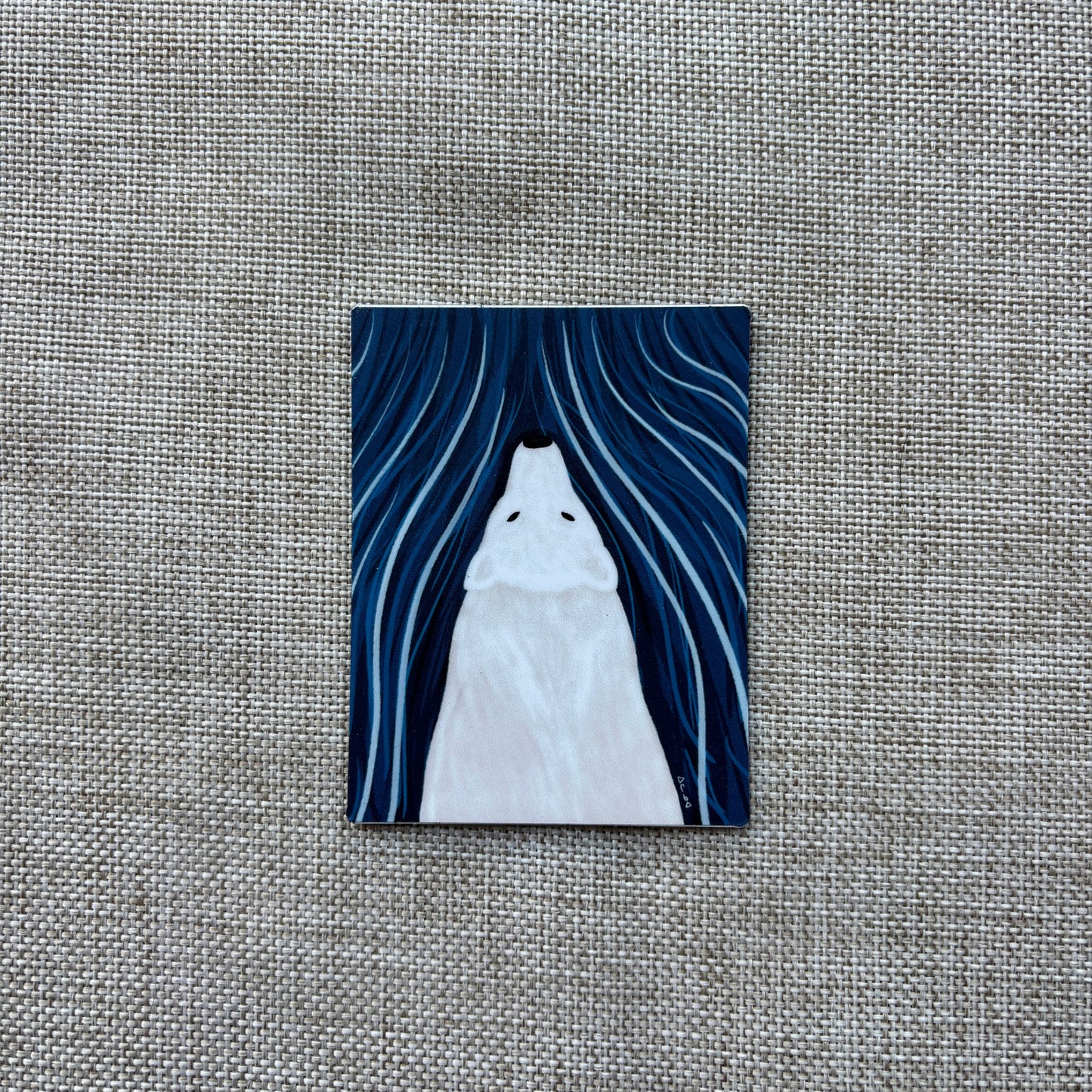 Printed Magnet - Swimming Polar Bear