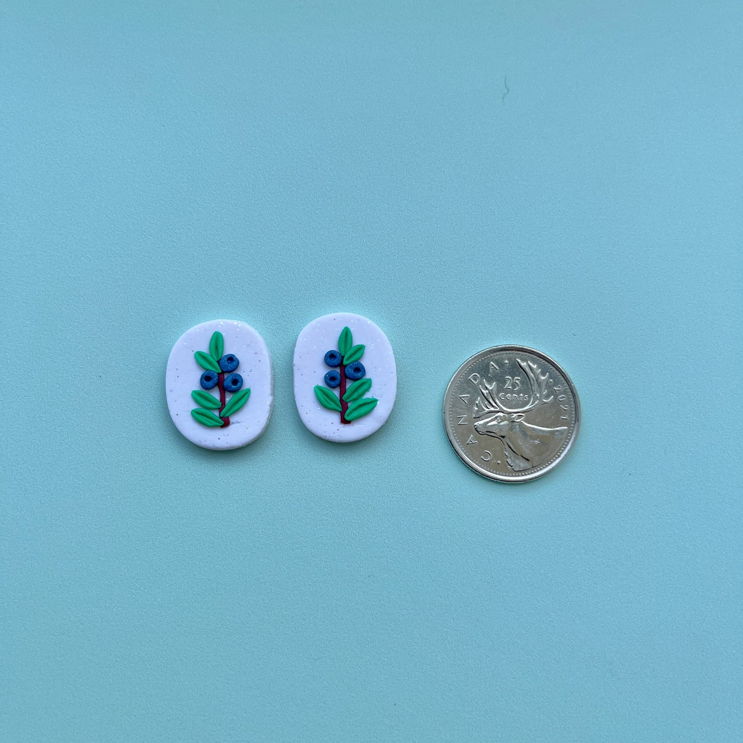 Crowberry Polymer Clay Handmade Cabochon, Small
