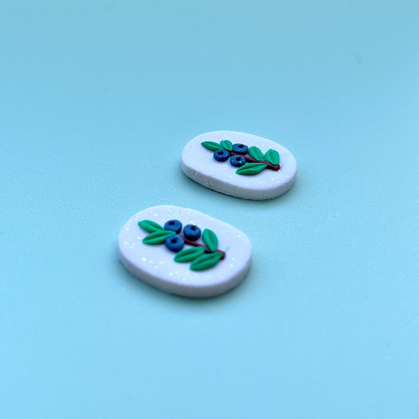 Crowberry Polymer Clay Handmade Cabochon, Small