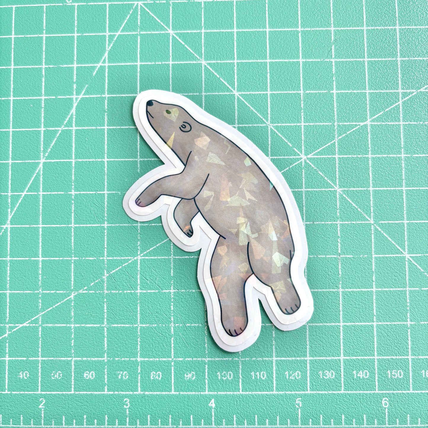 Polar Bear Swimming Sticker