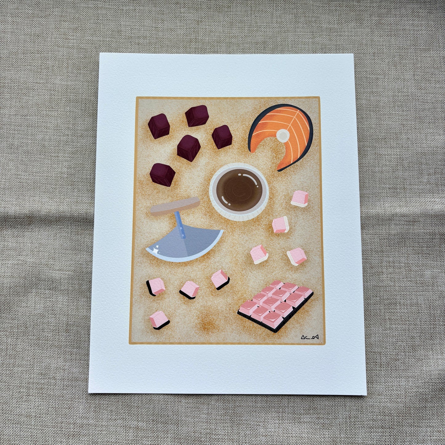 8x10 Art Print - Country Food