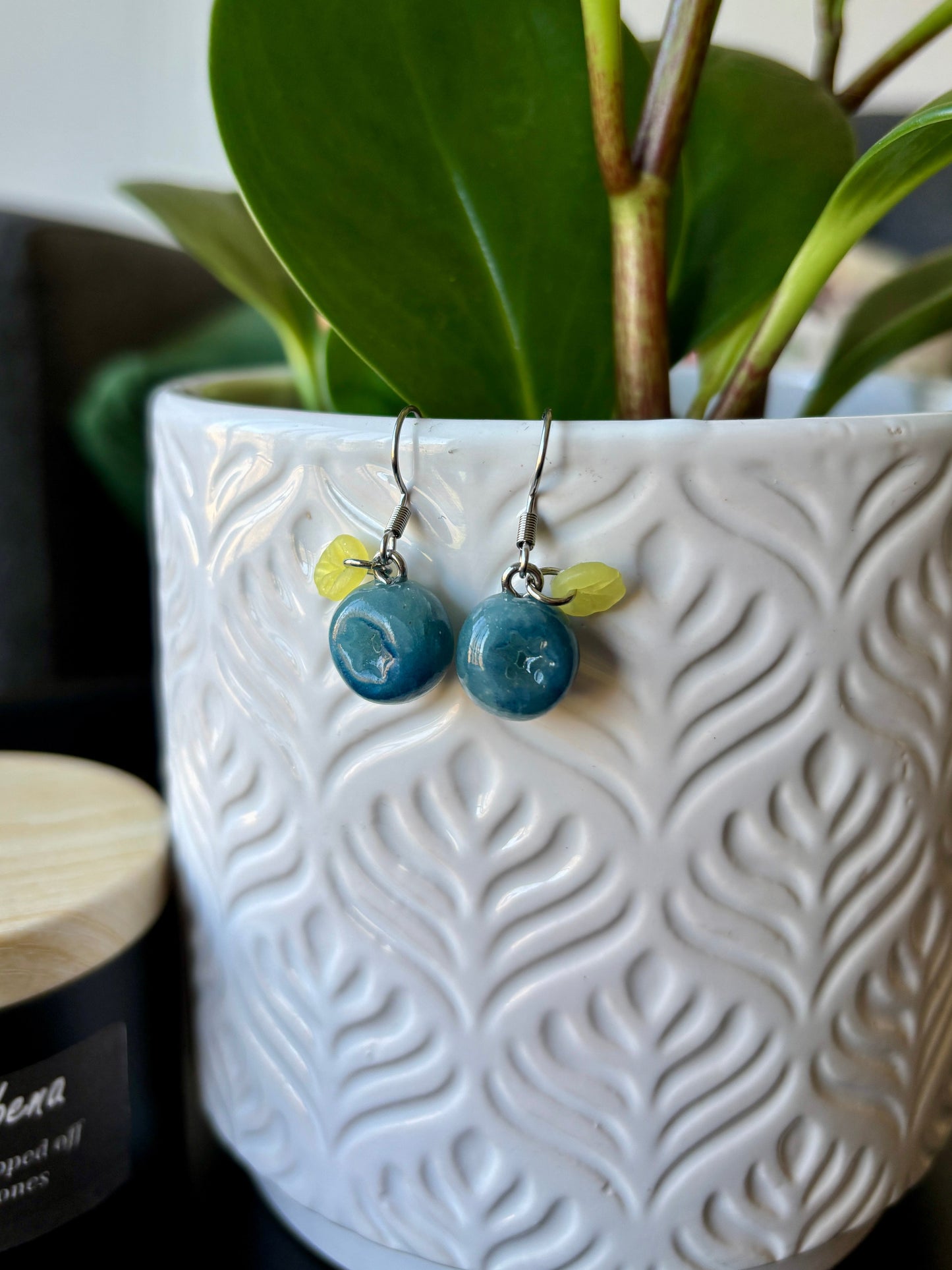 Blueberry Dangle Earrings