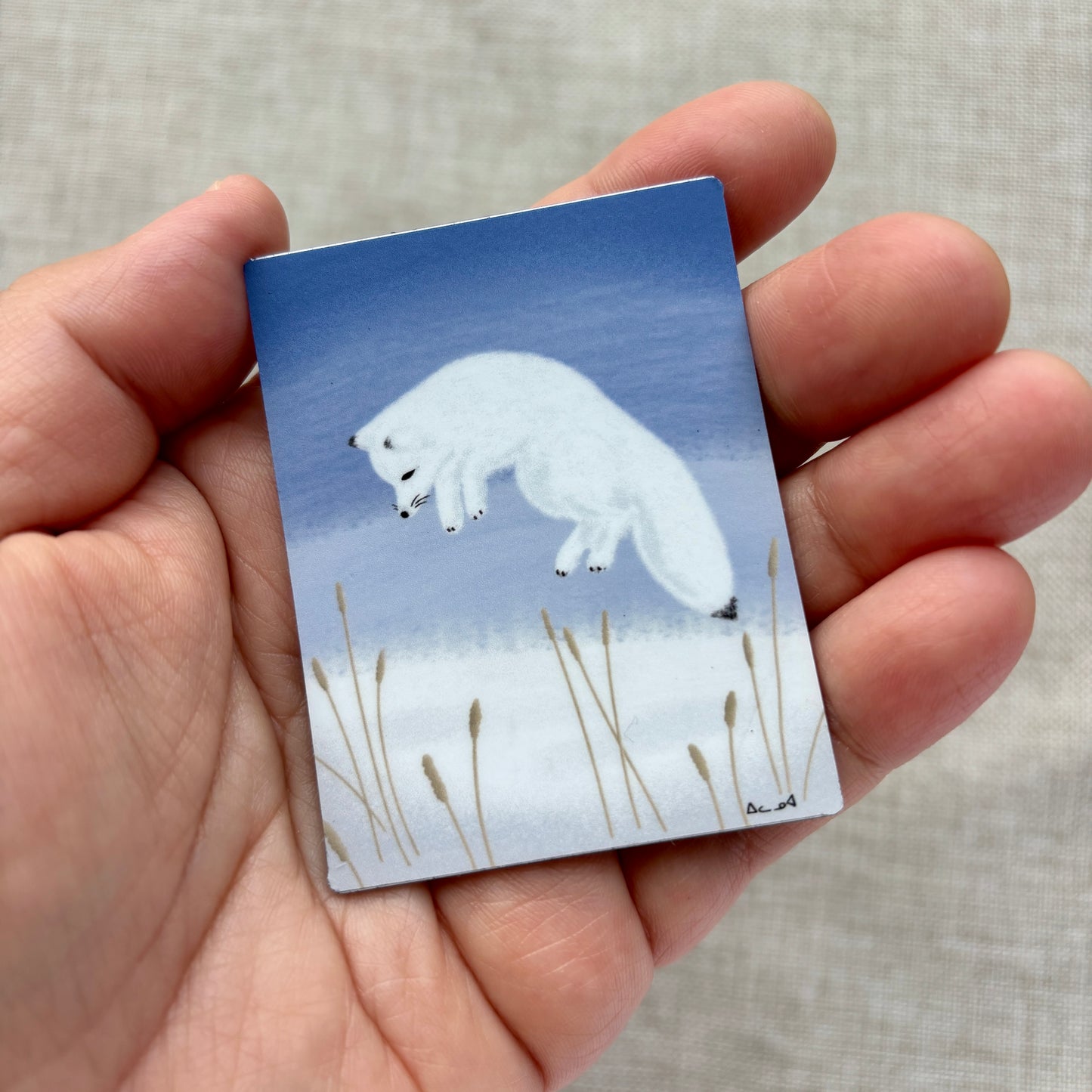 Printed Magnet - Arctic Fox