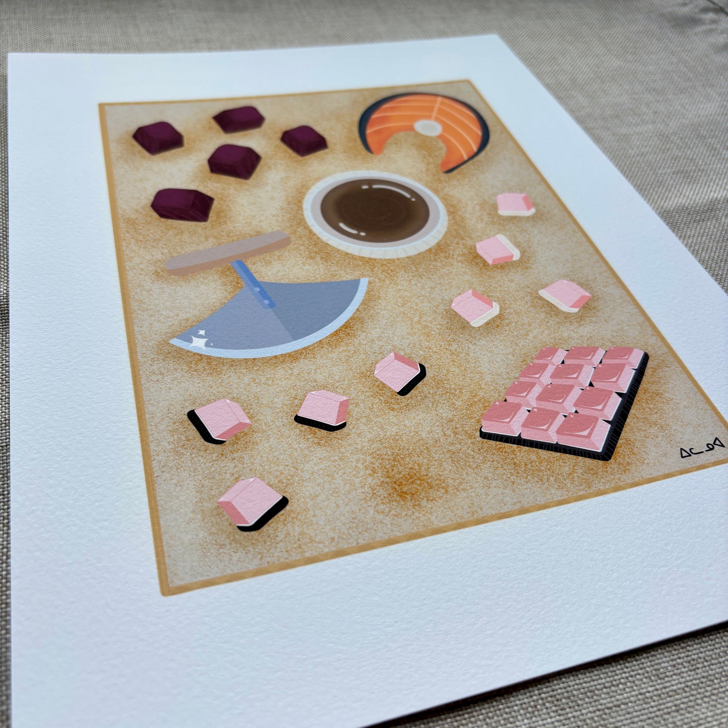 8x10 Art Print - Country Food