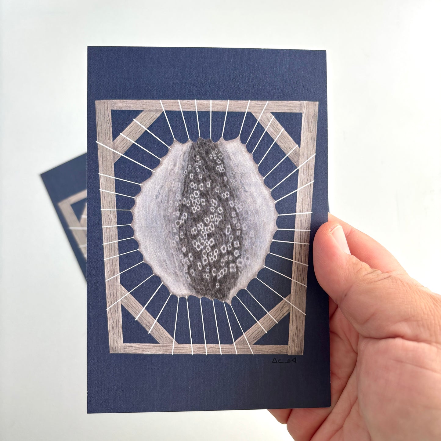 Art Postcard - Sealskin Frame