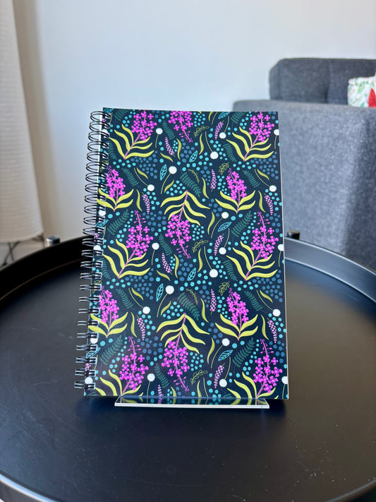 Fireweed Pattern Spiral Notebook