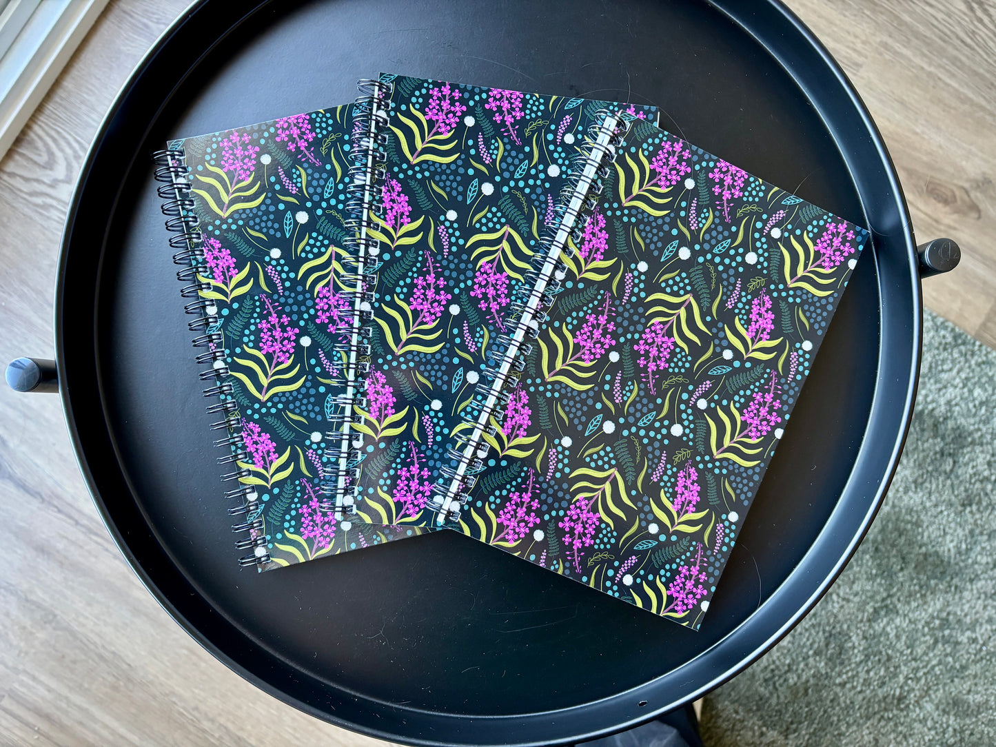 Fireweed Pattern Spiral Notebook