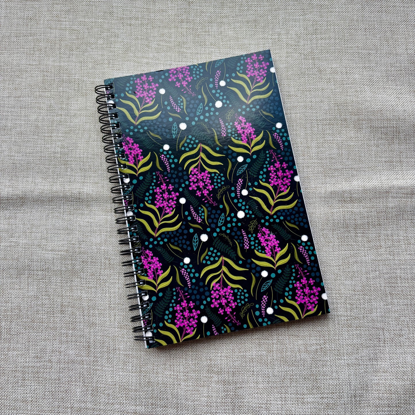 Fireweed Pattern Spiral Notebook